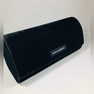 Dolce and Gabbana black velvet sunglasses case